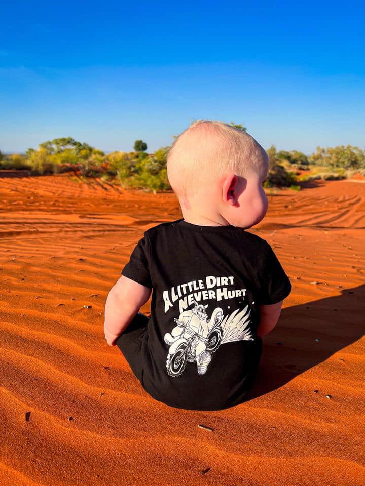 A LITTLE DIRT NEVER HURT ROMPER