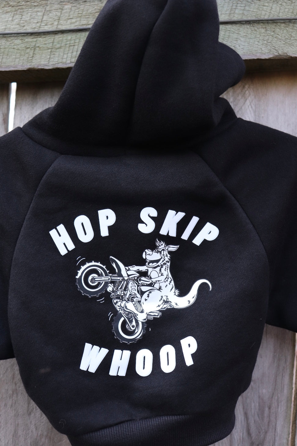 HOP SKIP WHOOP BABY HOODIE