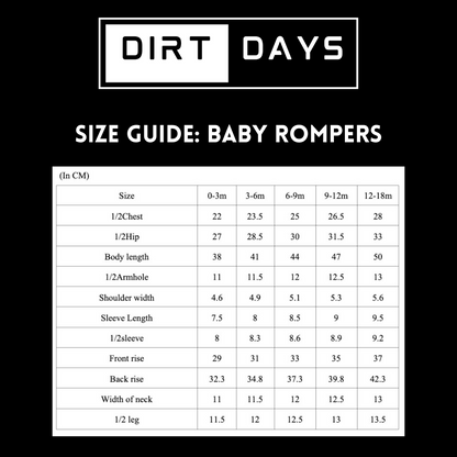 A LITTLE DIRT NEVER HURT ROMPER